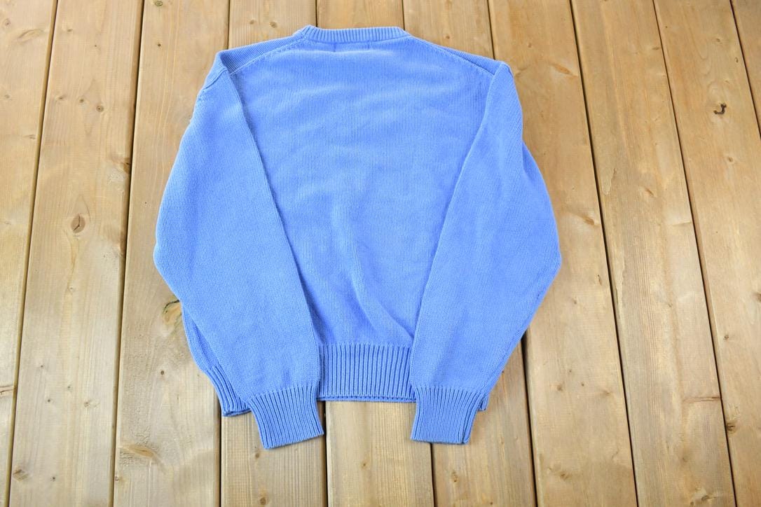 Vintage 1990s Eddie Bauerr Knit Crewneck Sweater  90s Crewneck  Preppy Knits