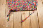 Vintage 1980s Rainbow Chunky Knit Turtleneck Sweater