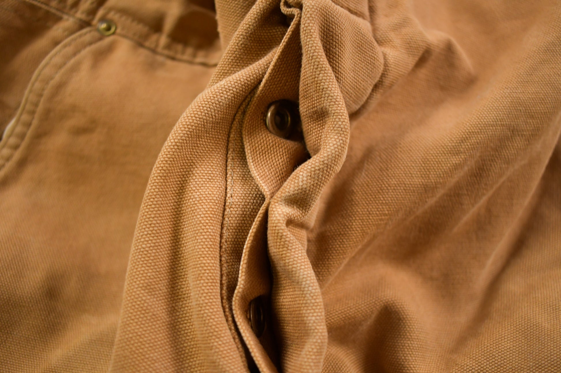 Vintage 1970s Carhartt Double Knee Canvas Overalls Size Medium