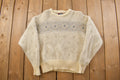 Vintage 1970s Knit Nordic Sweater Apres Ski