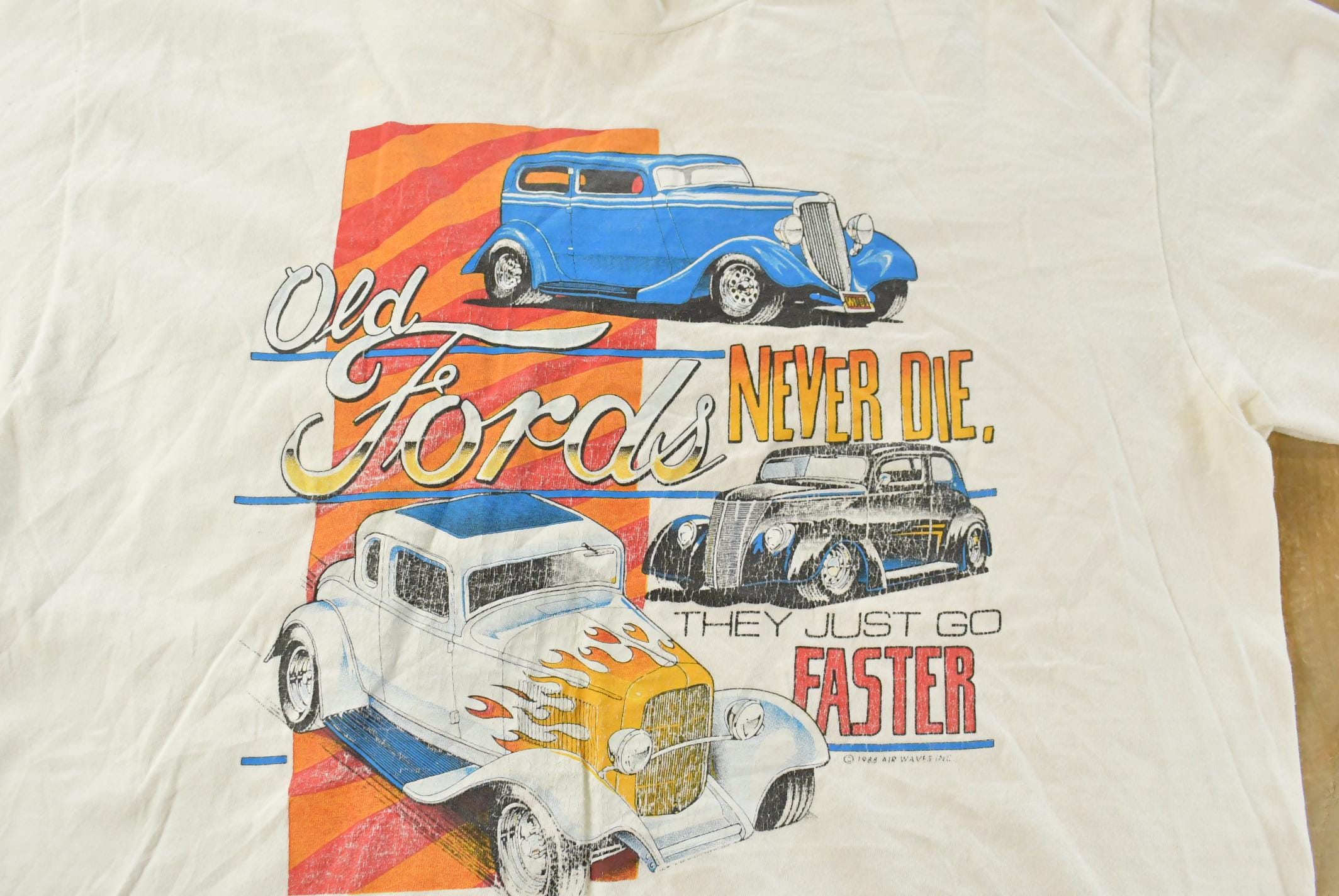 Vintage 1990s Ford Classic Cars Graphic T Shirt Men's Large