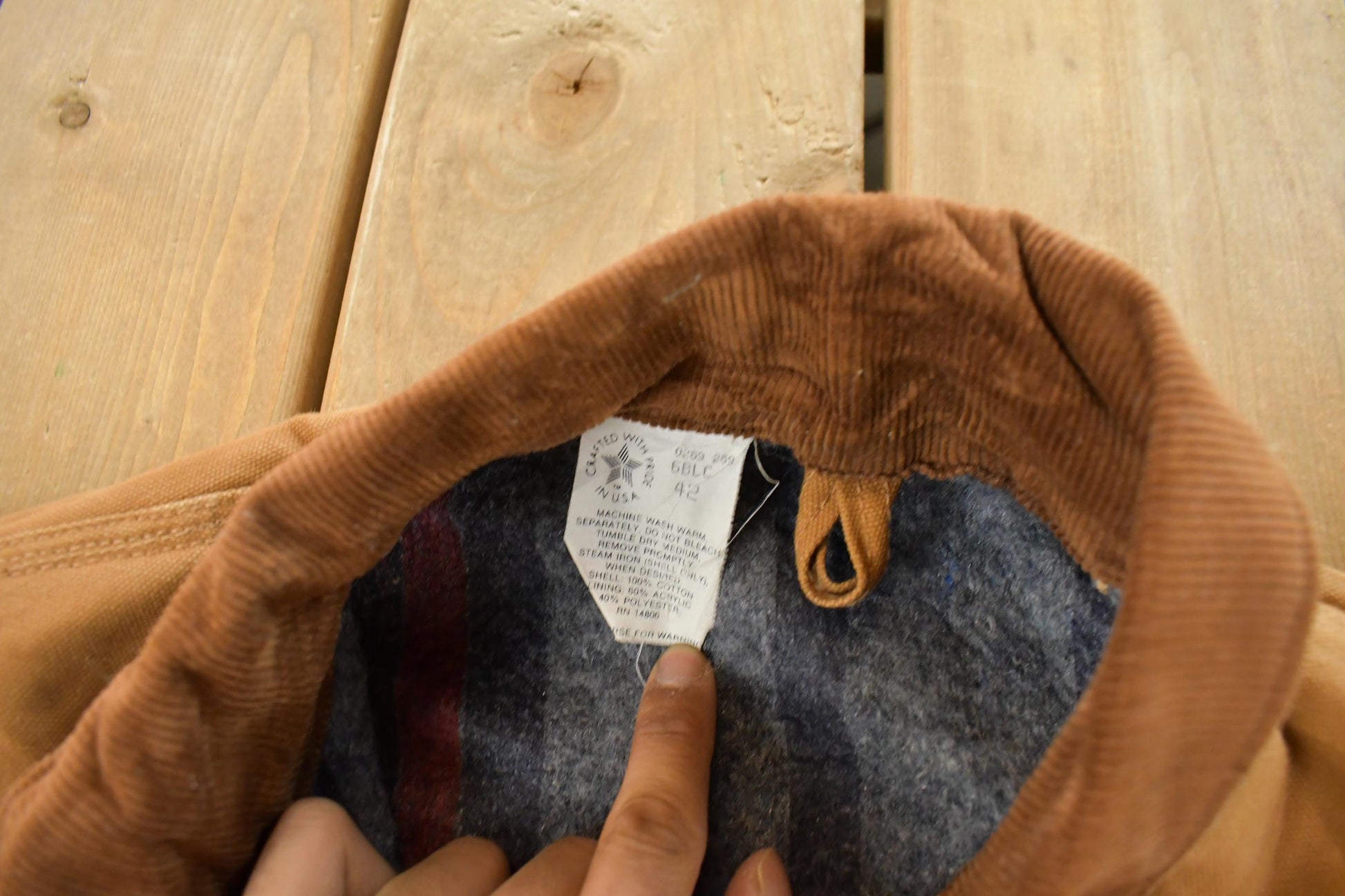 Vintage 1980s Carhartt Chore Barn Coat Jacket Men's Large