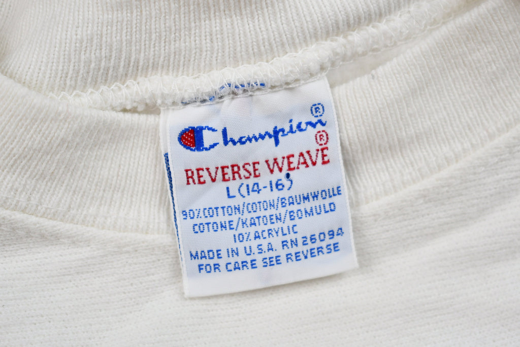 Vintage 1990s Hand-Stitched Needlepoint Goose Champion Sweatshirt