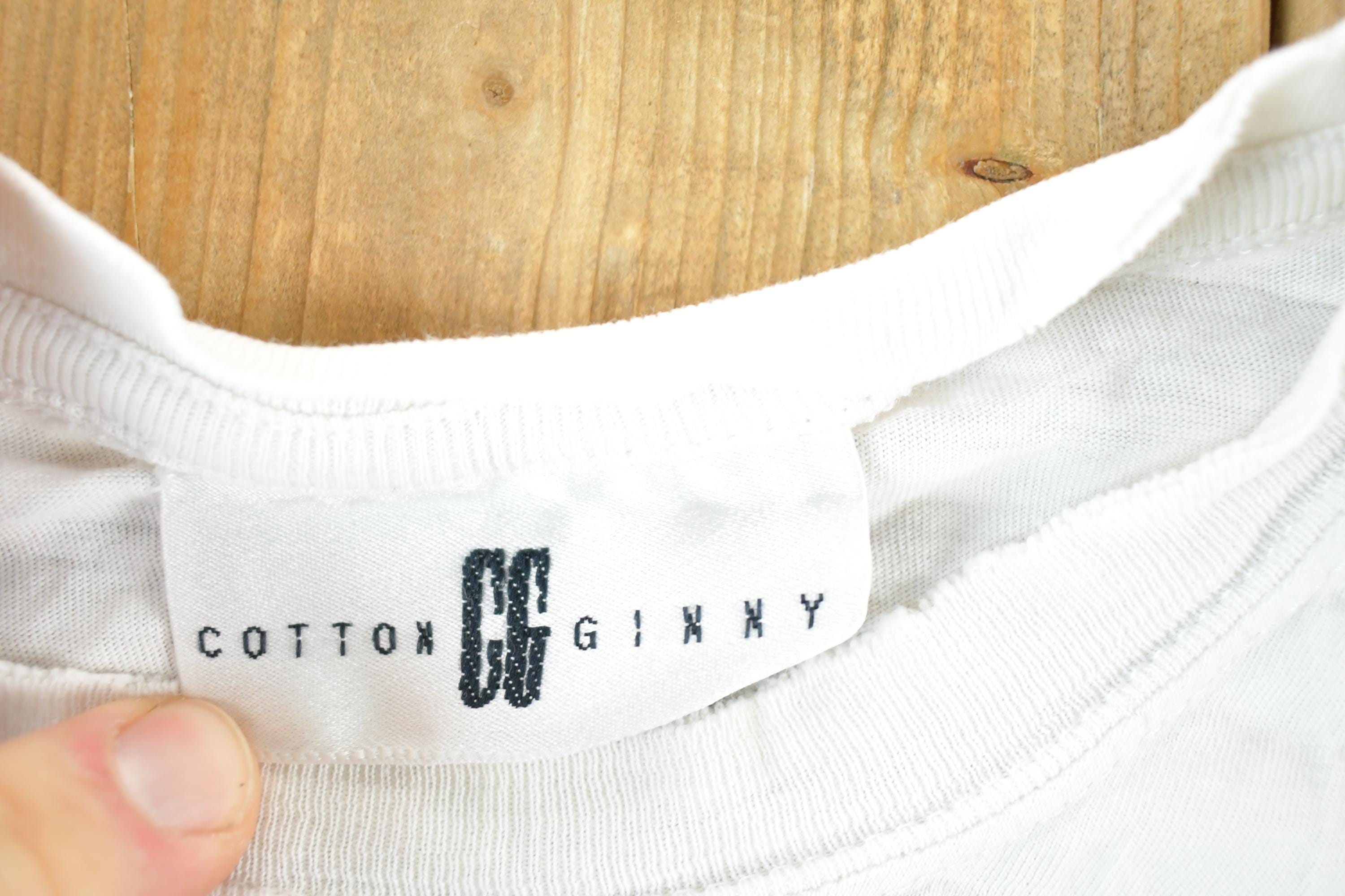 Vintage 1990s Cotton Ginny Blank White Souvenir T-Shirt Men's L