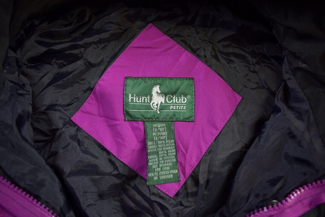 Vintage 1990s Hunt Club Ski Windbreaker Jacket  Color Block  Sportswear  Streetwear  Athleisure  Racing Jacket