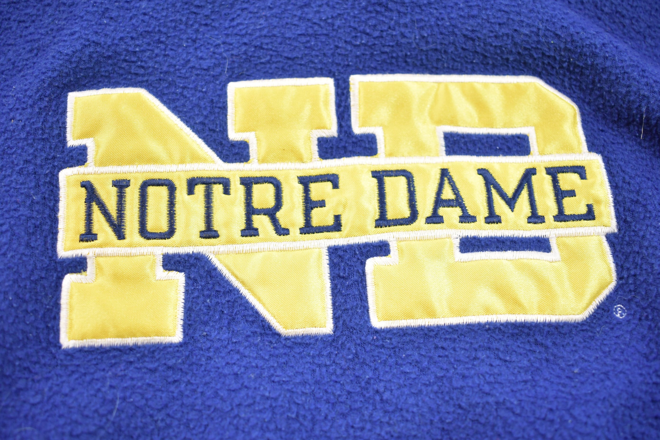 Vintage 1990s University Of Notre Dame Collegiate Fleece Hoodie