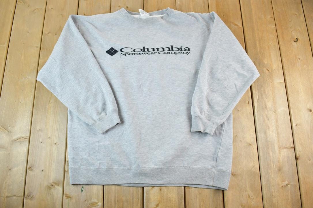 Vintage 1990s Columbia Sportswear Souvenir Crewneck Sweatshirt Made In USA