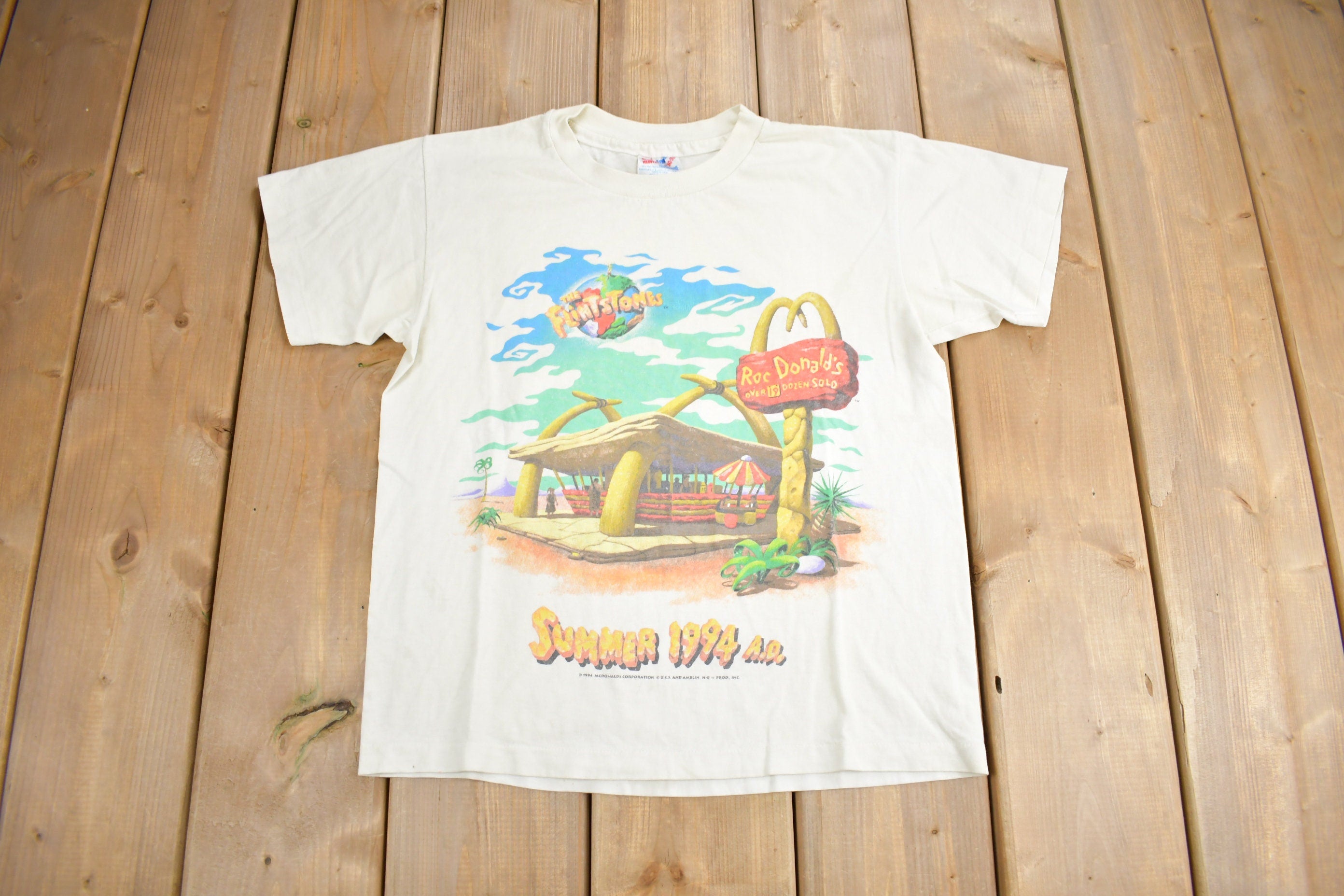 Vintage 1994 The Flintstones McDonalds T-Shirt