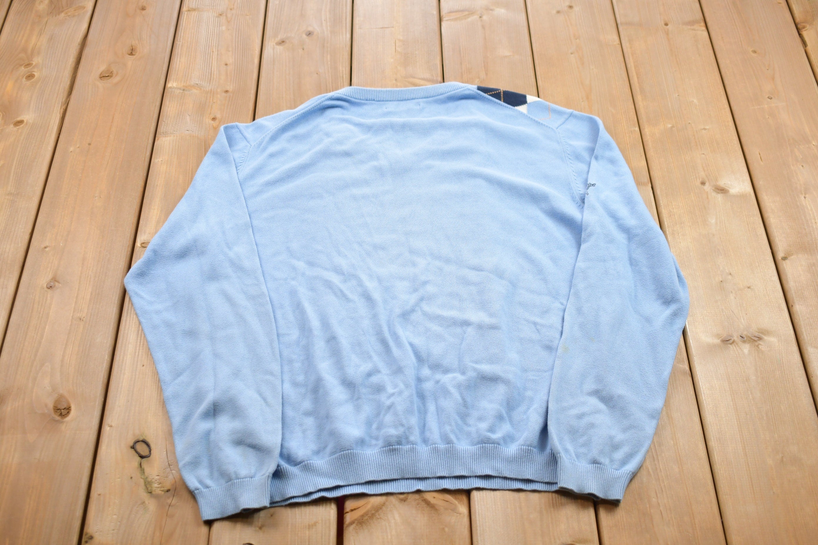 Vintage 1990s Argyle Firestone Country Club Crewneck Sweatshirt
