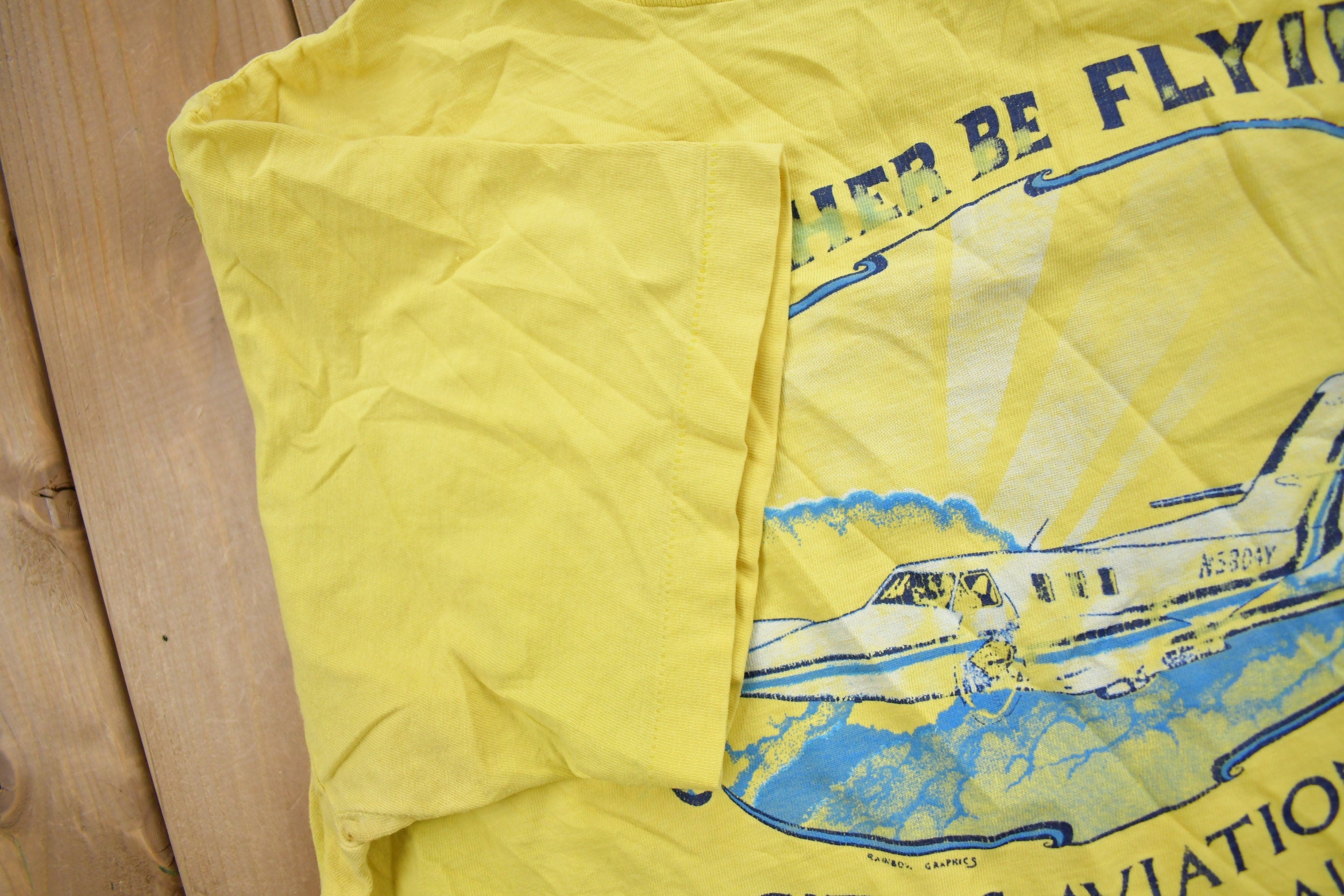 Vintage 1980s Citrus Aviation Inc Graphic T Shirt