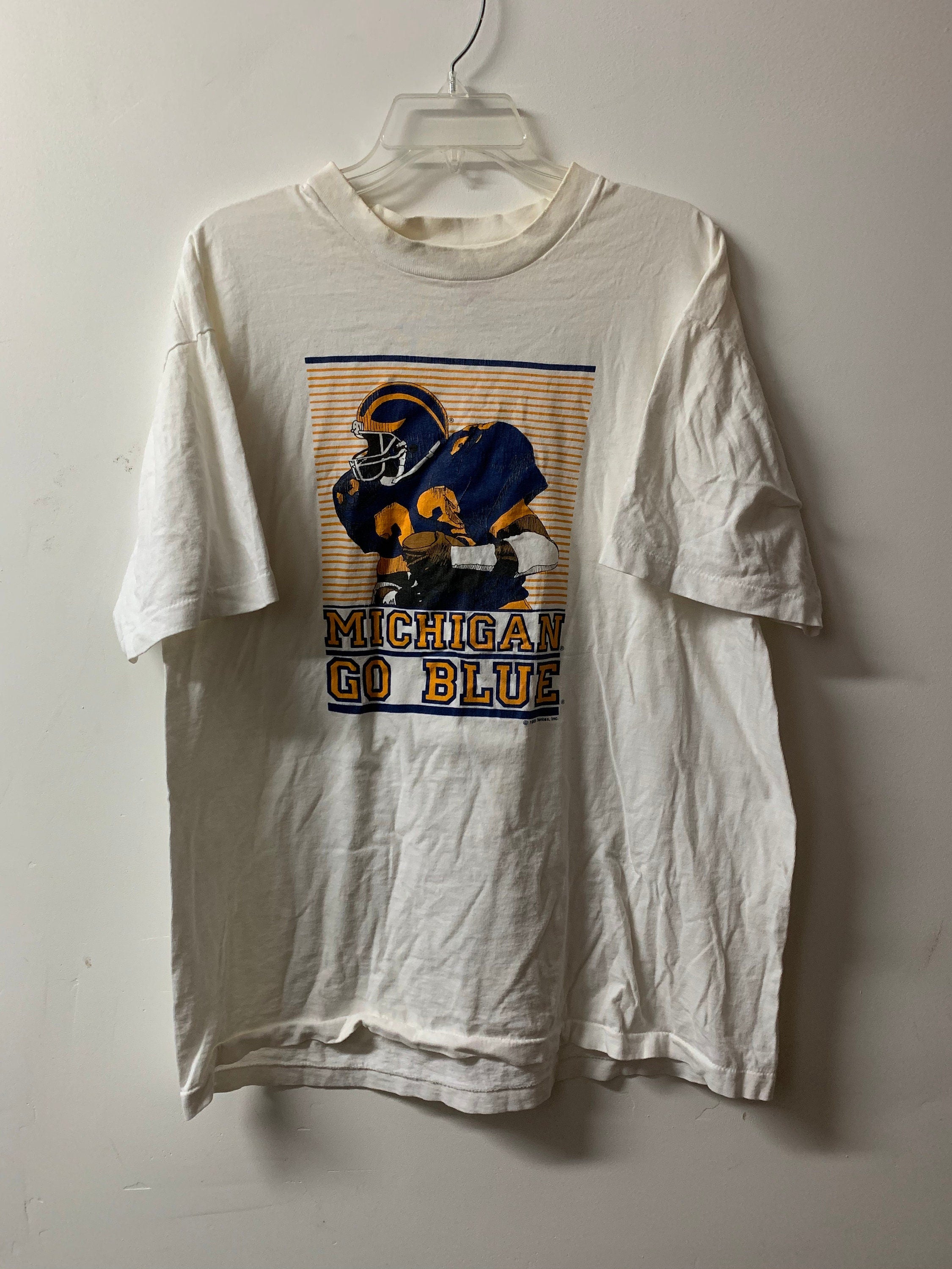 Vintage 1989 University Of Michigan Wolverines Graphic T-Shirt