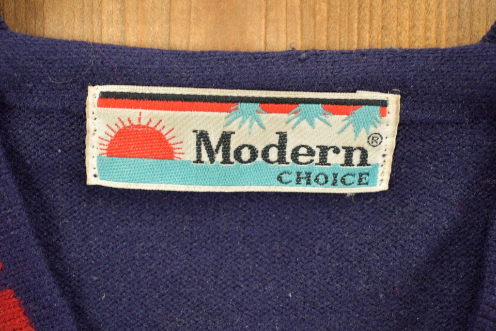 Vintage 1980s Cardigan Button Up Sweater