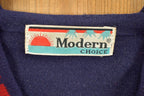 Vintage 1980s Cardigan Button Up Sweater