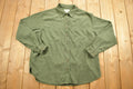 Vintage 1990s St Johns Bay Blank Green Button Up Shirt