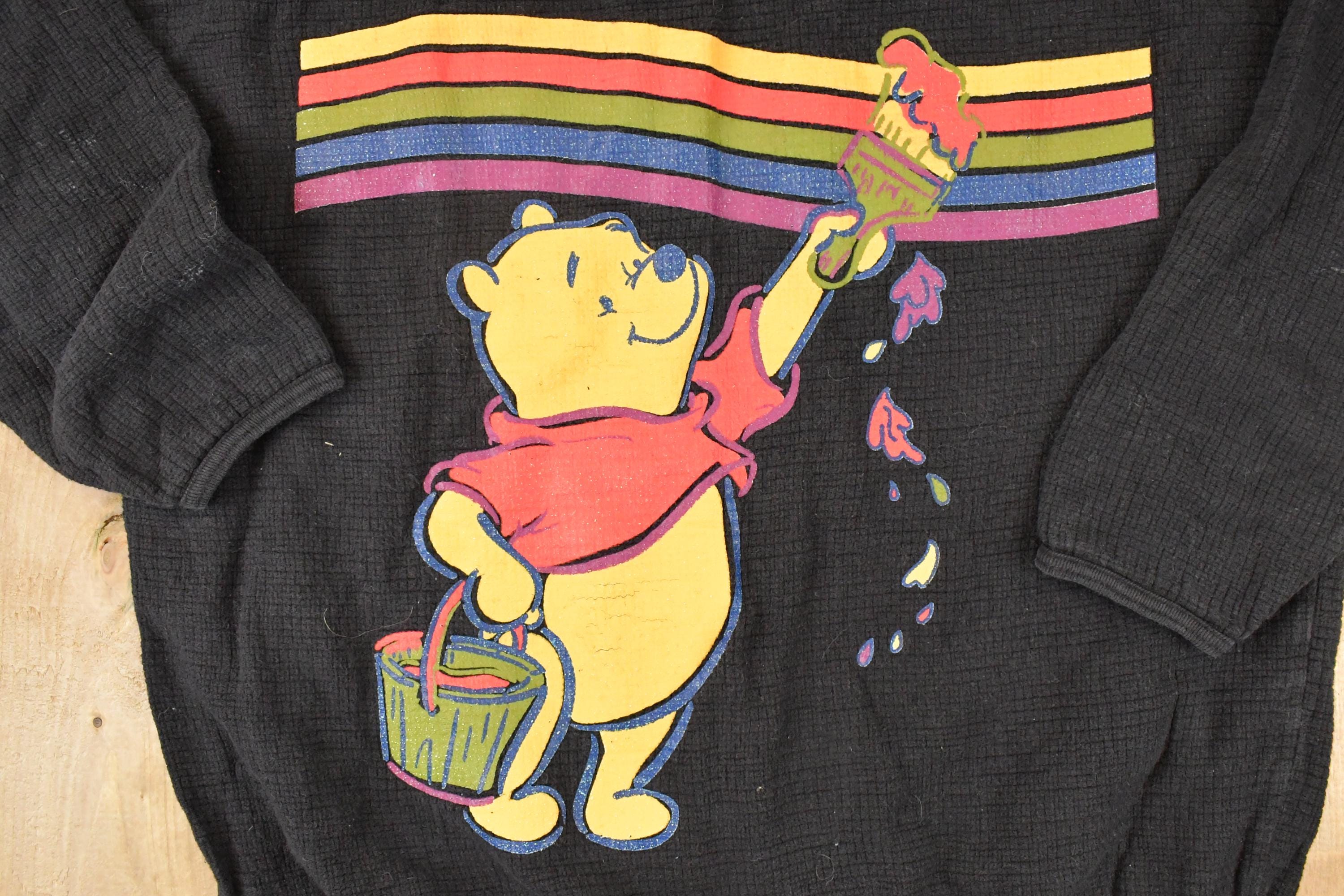 Vintage 1990s Painting Pooh Bear Disney Crewneck Sweater Women's L