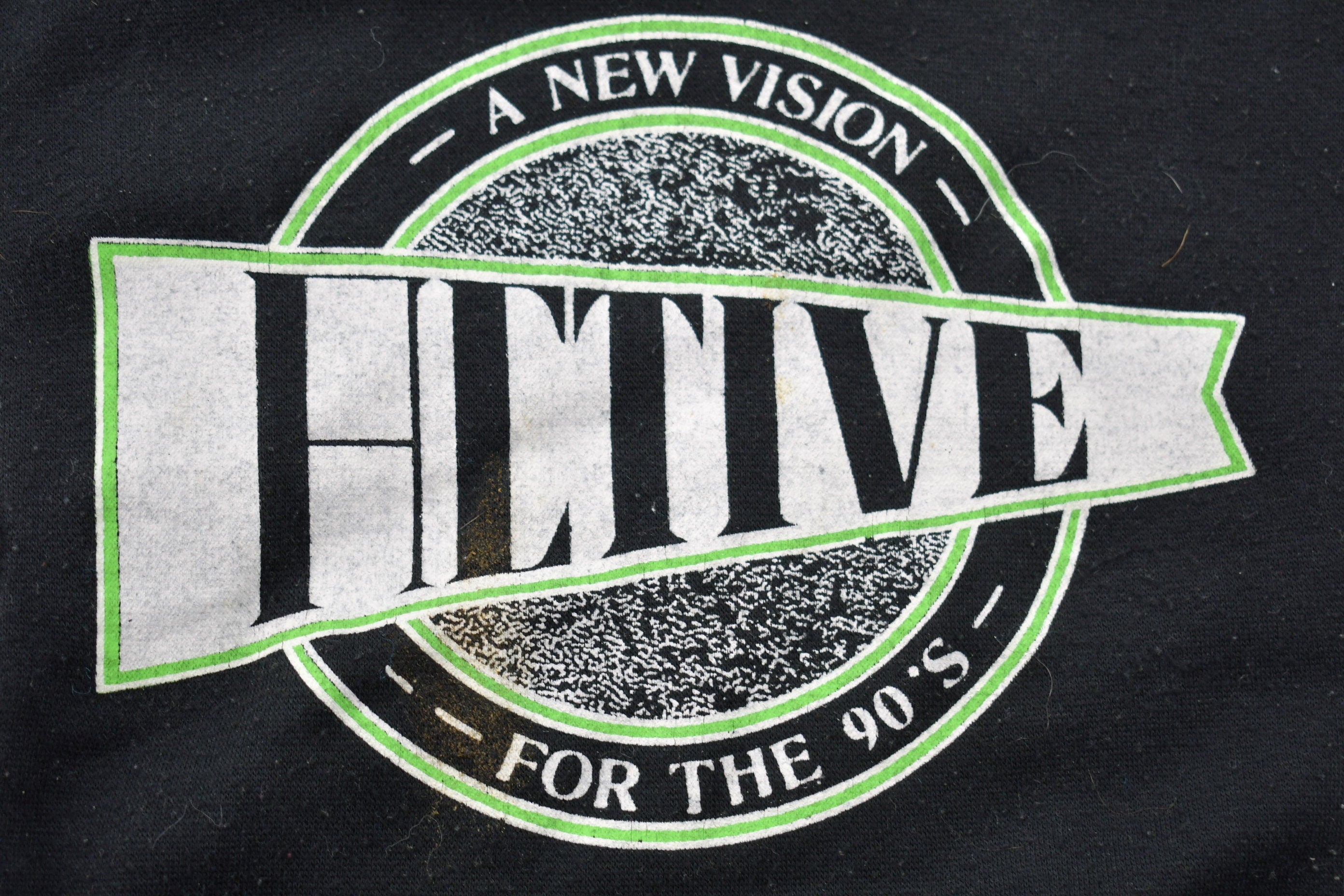 Vintage 1990s Active A New Vision Graphic Crewneck Sweatshirt