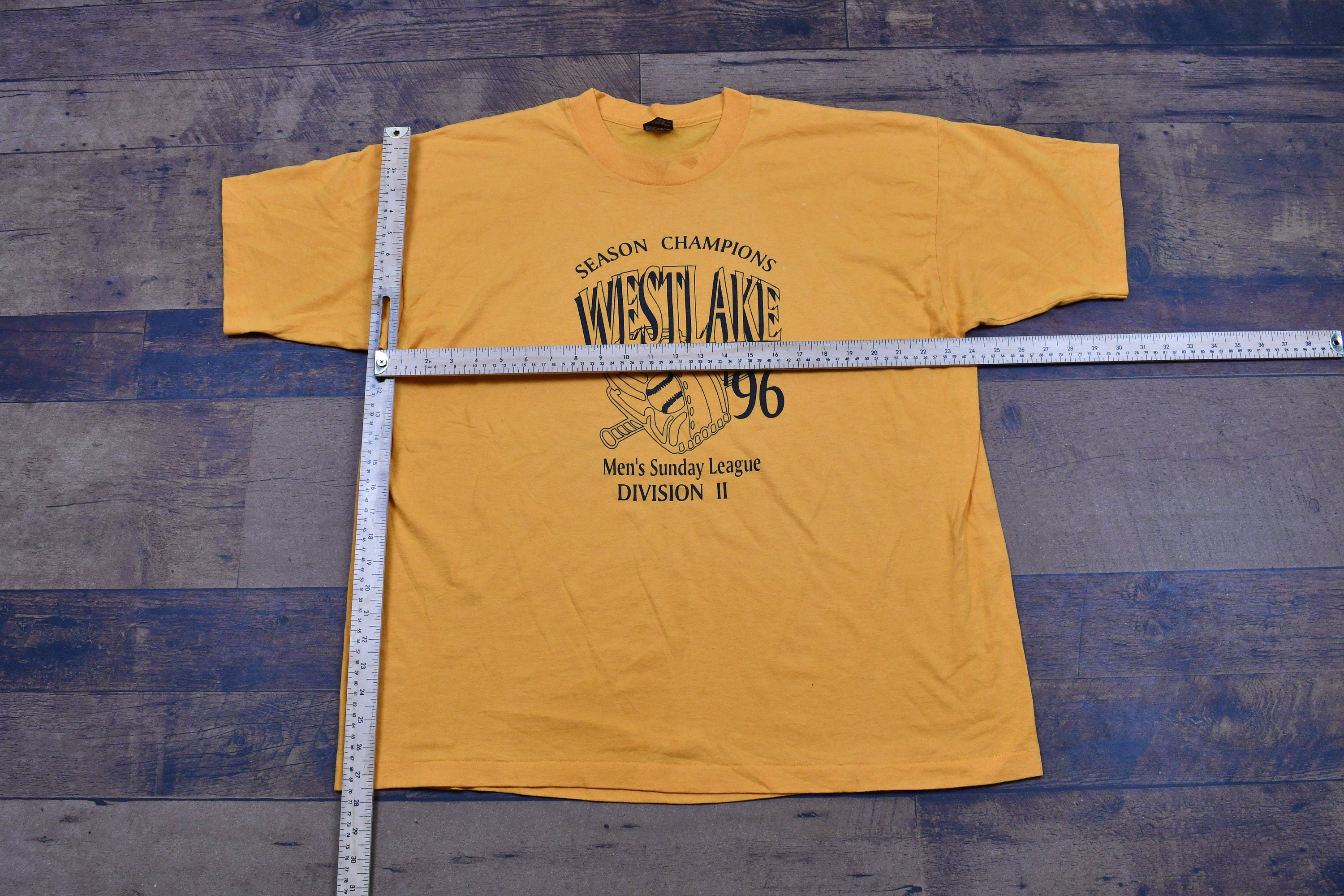 Vintage 1996 Westlake Baseball Season Champions Single Stitch T-Shirt