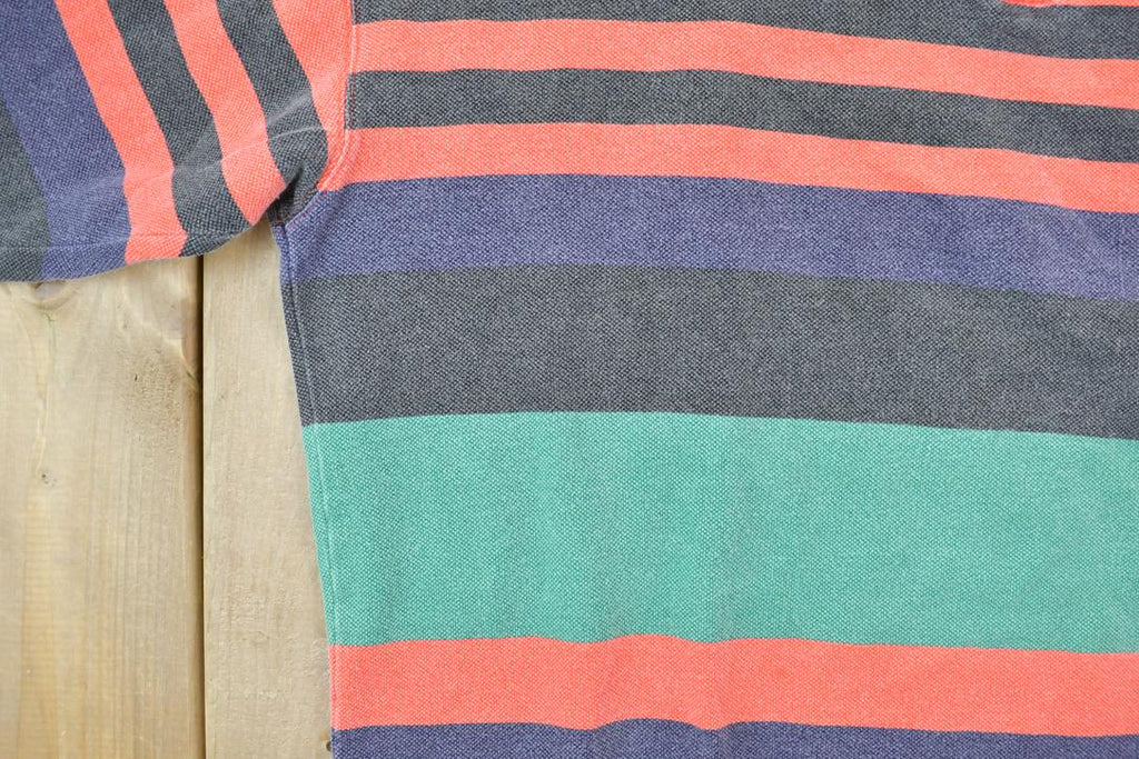 Vintage 1990s Gap Quarter Zip Mock Neck Striped Sweatshirt