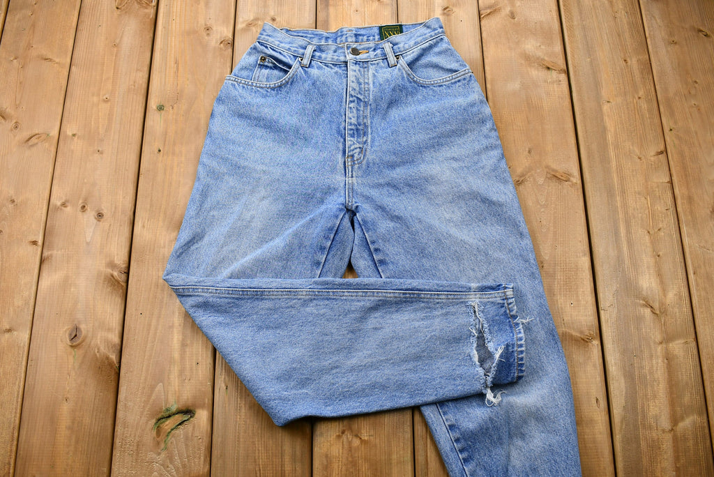 Vintage 1990s Distressed Concept XXV Light Wash Tapered Mom Jeans