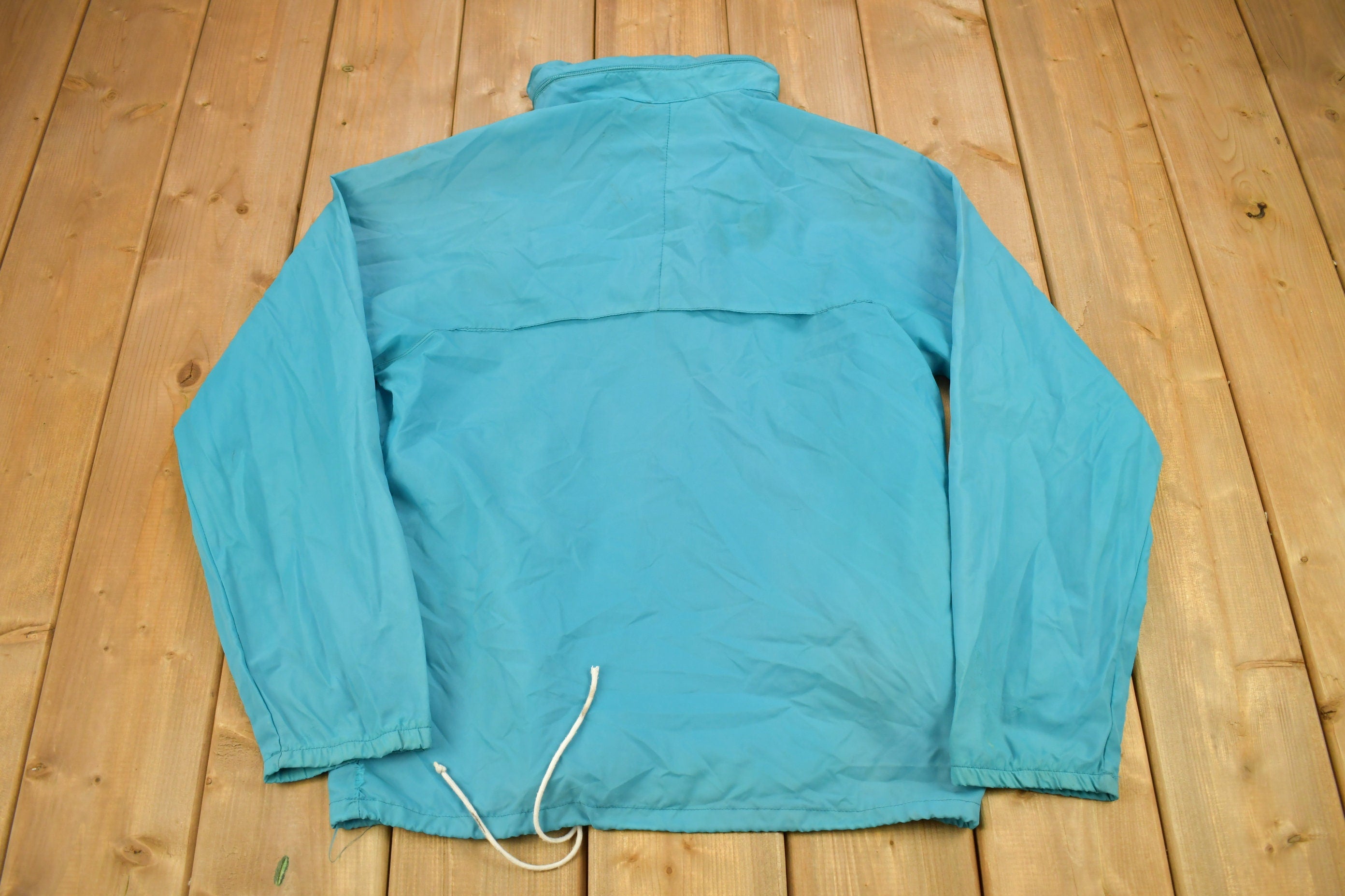Vintage 1980s K Way Blank Windbreaker Jacket