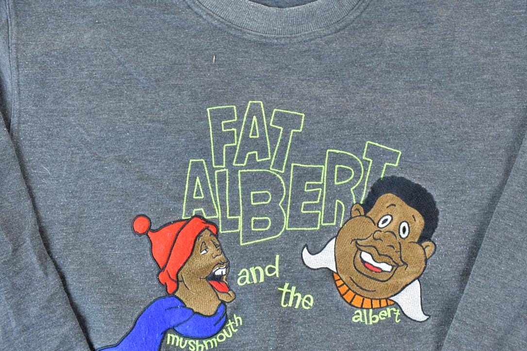 Vintage 1990s Fubu Fat Albert Heavyweight Crewneck Sweatshirt
