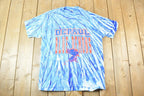Vintage 1990s Depaul Blue Demons Tie Dye Souvenir T-Shirt Men's L