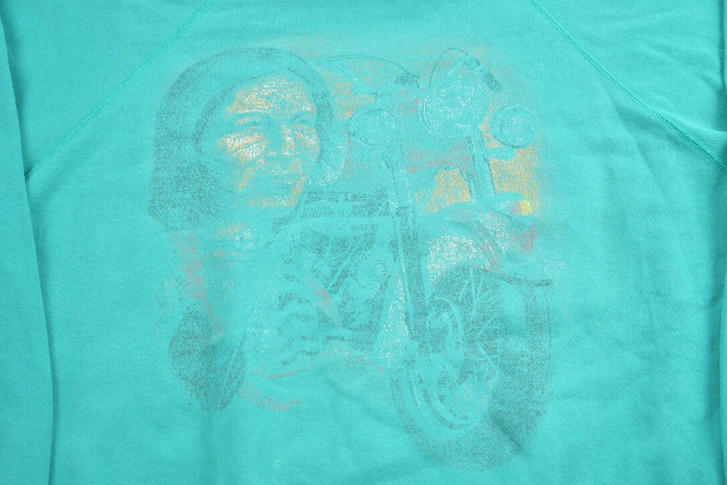 Vintage 1980s Native Motorcycle Graphic Crewneck Sweatshirt