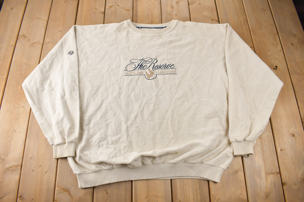 Vintage 1990s The Reserve Golf Club Litchfield Embroidered Crewneck Sweatshirt Size XXL
