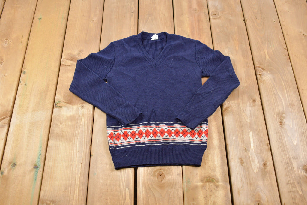 Vintage 1960s Youth Sized Knitted Sweater