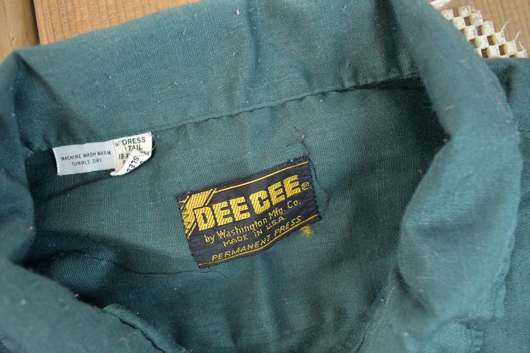 Vintage 1970s Somerset County Chain Stitched Work Shirt