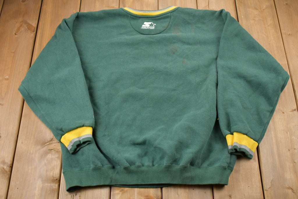 Vintage 1990s Starter Green Bay Packers NFL Embroidered Crewneck Sweatshirt