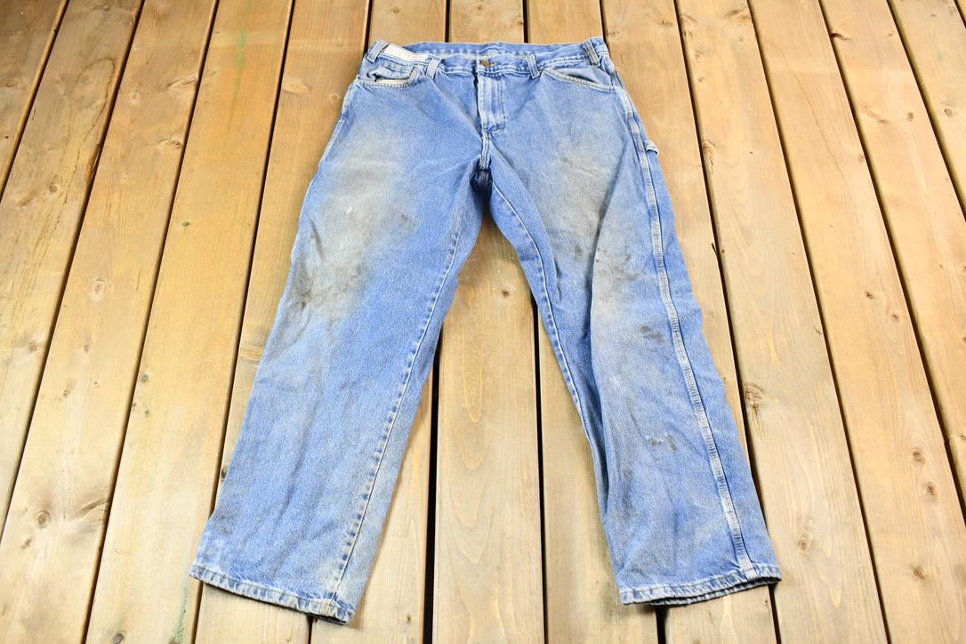 Vintage 2000s Distressed Denim Dickies Carpenter Work Pants Size 32 x 28