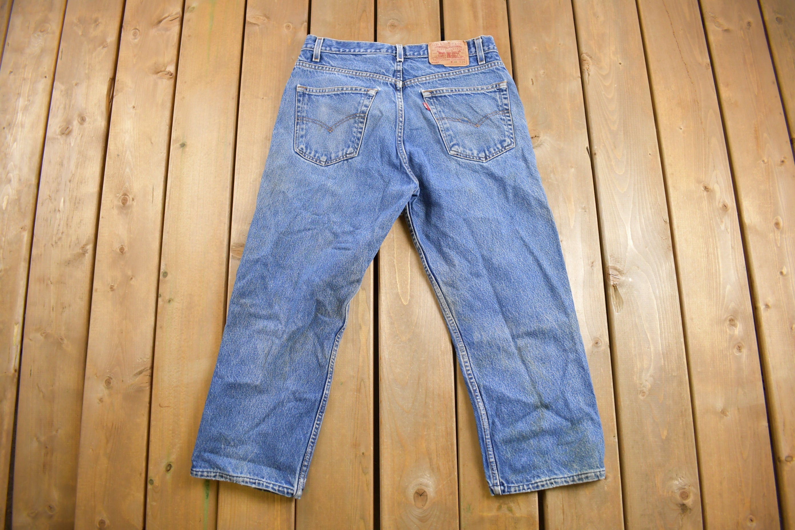 Vintage 1990s Levi's 505 Red Tab Jeans Size 32 x 23