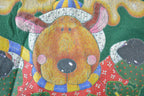 Vintage 1990s Noel Reindeer Rudolph Christmas Cute Crewneck Sweater