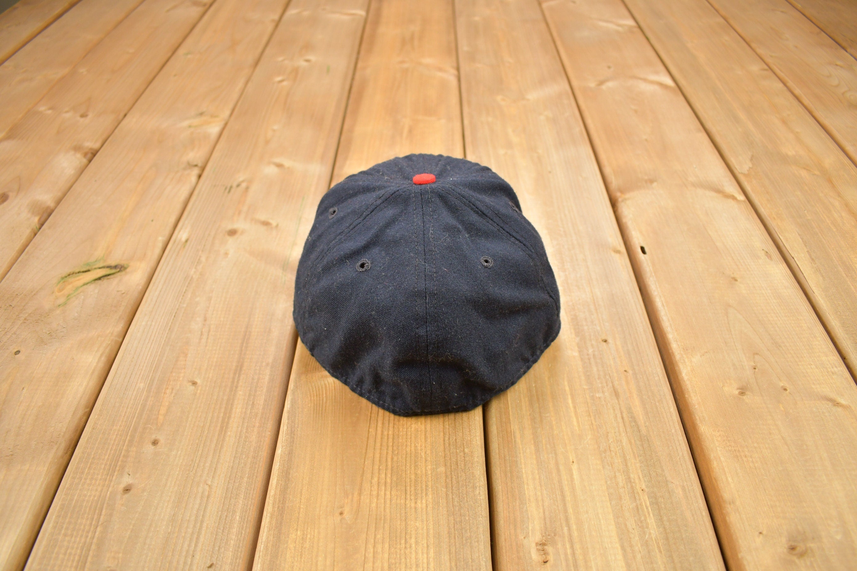 Vintage 1980s St Louis Cardinals MLB New Era Wool Fitted Hat Size 7 3