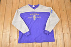 Vintage 1990s Minnesota Vikings Embroidered NFL Crewneck Sweatshirt Men's Large