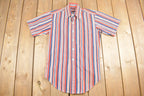 Vintage 1970s Striped Button Up Shirt