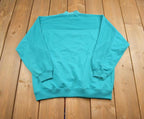 Vintage 1980s Blast Embroidered Abstract Pattern Turtle Neck Sweater
