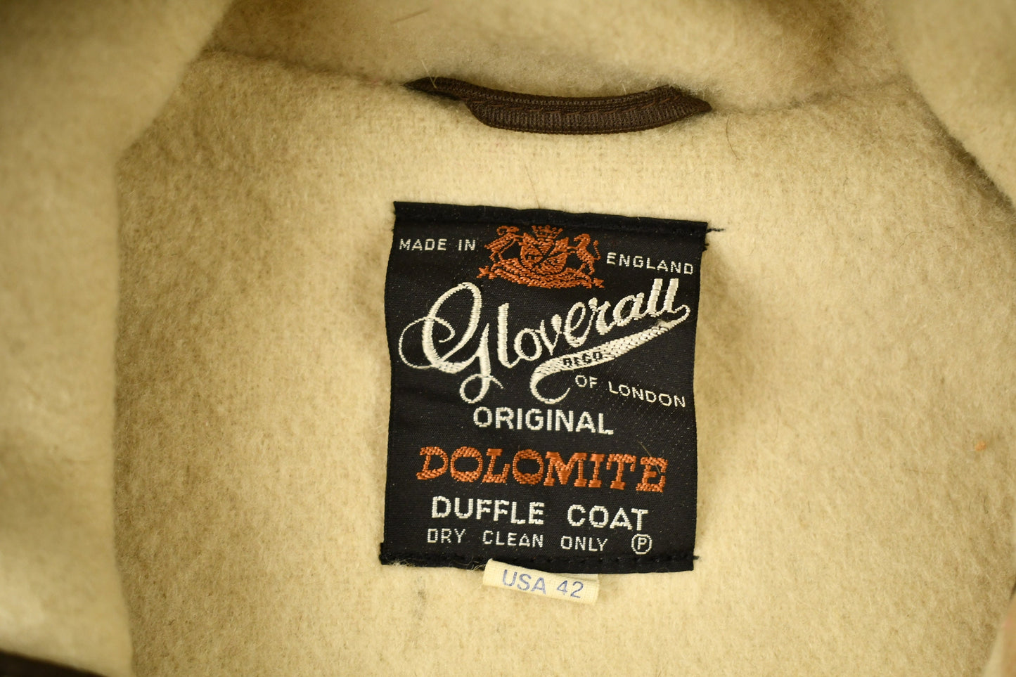 Vintage 1980s Gloverall 100% Wool Jacket / Wool Jacket / Vintage 90s Jacket / Fur Jacket / Outdoor / Winter / Made In England / Trench Coat