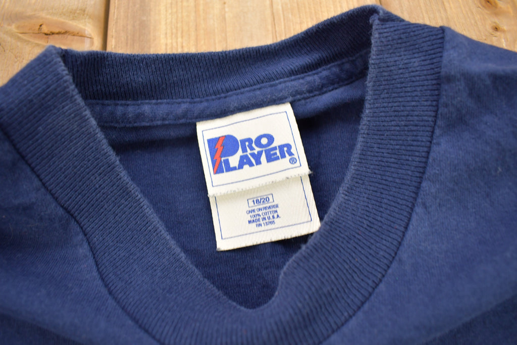 Vintage 1990s Columbus Blue Jackets NHL Pro Player Youth Size Graphic T-Shirt