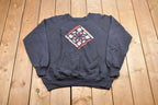 Vintage 1980s Hand Stitched Design Crewneck Sweatshirt