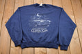 Vintage 1990s American Dream Classic Car Graphic Crewneck Sweatshirt