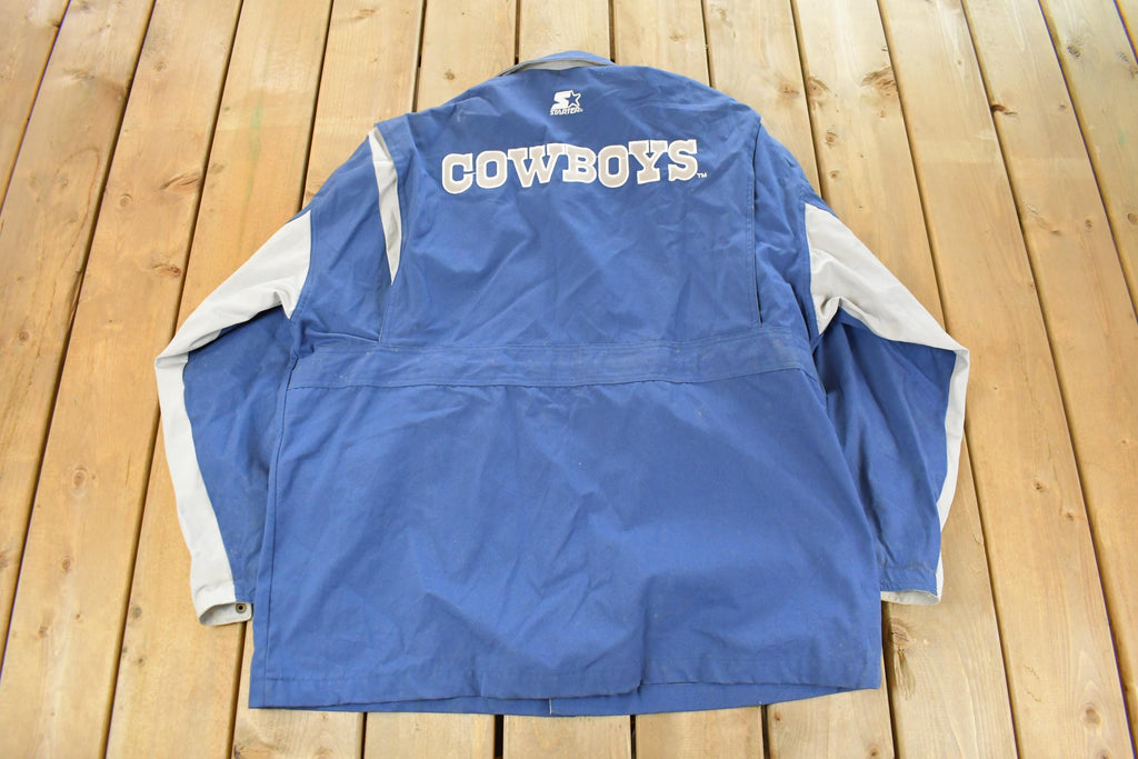Vintage 1990s Dallas Cowboys Starter NFL Windbreaker Jacket Men's Large