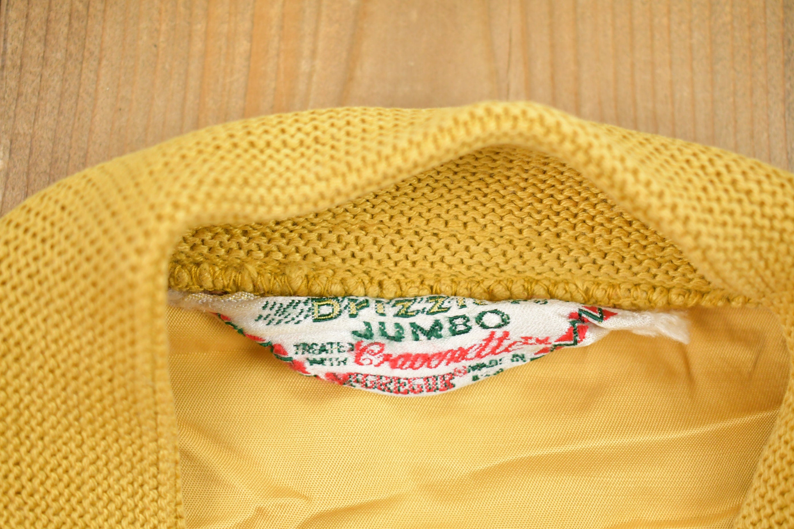 Vintage 1960s Rain Drizzle Bomber Jacket