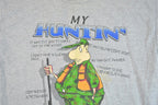 Vintage 1990s Hunting Excuses Cartoon Souvenir T-Shirt