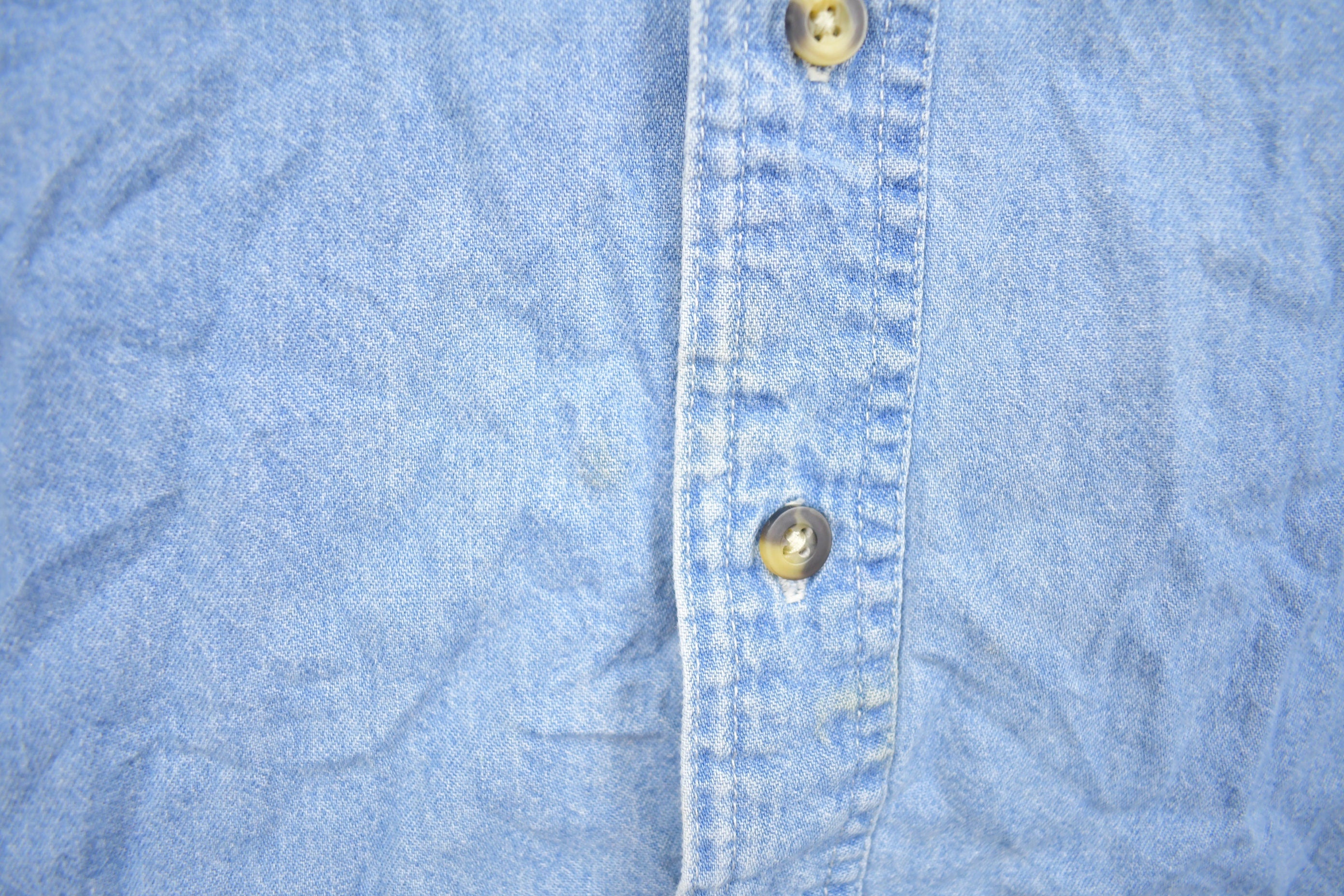 Vintage 1990s Port Embroidered Utah Denim Button Up Shirt
