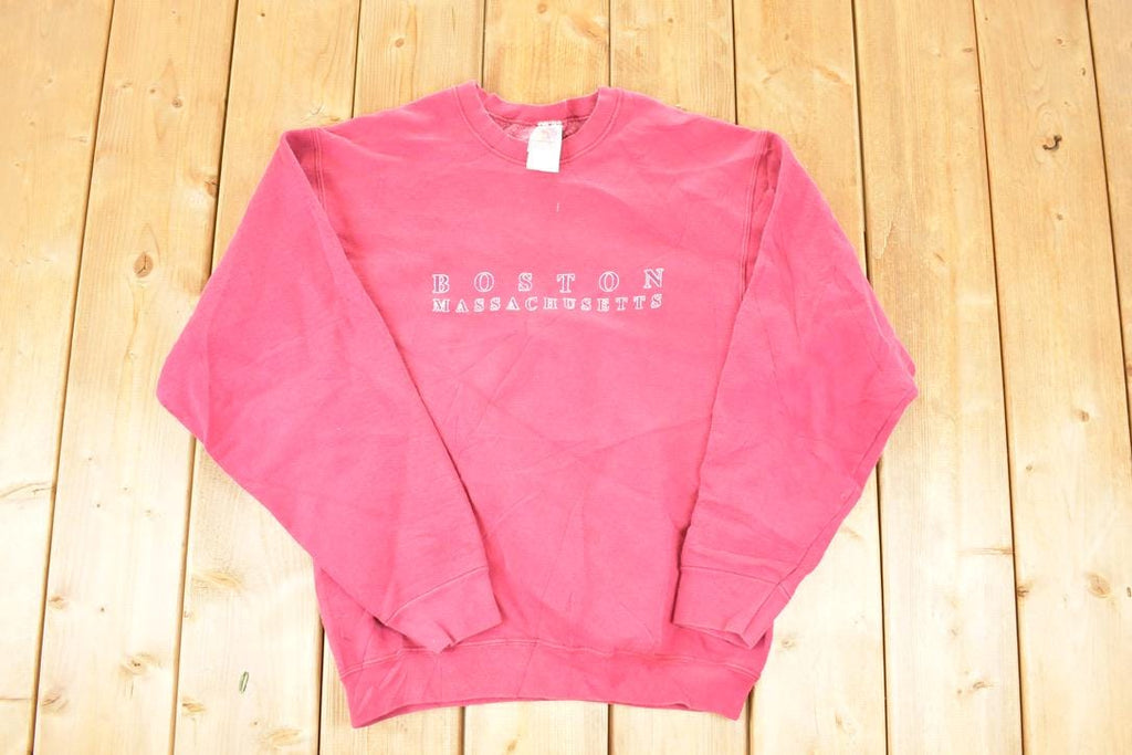 Vintage 1990s Boston Massachusetts Crewneck Sweatshirt Men's M