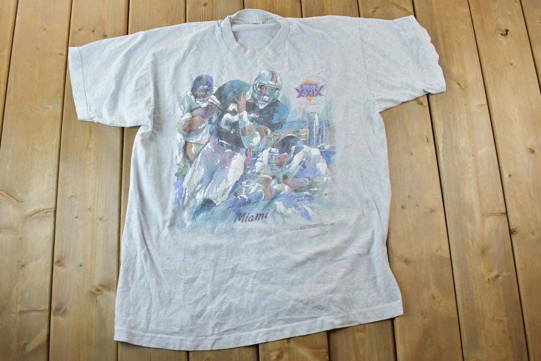 Vintage 1994 Super Bowl XXIX Miami NFL Graphic T-Shirt