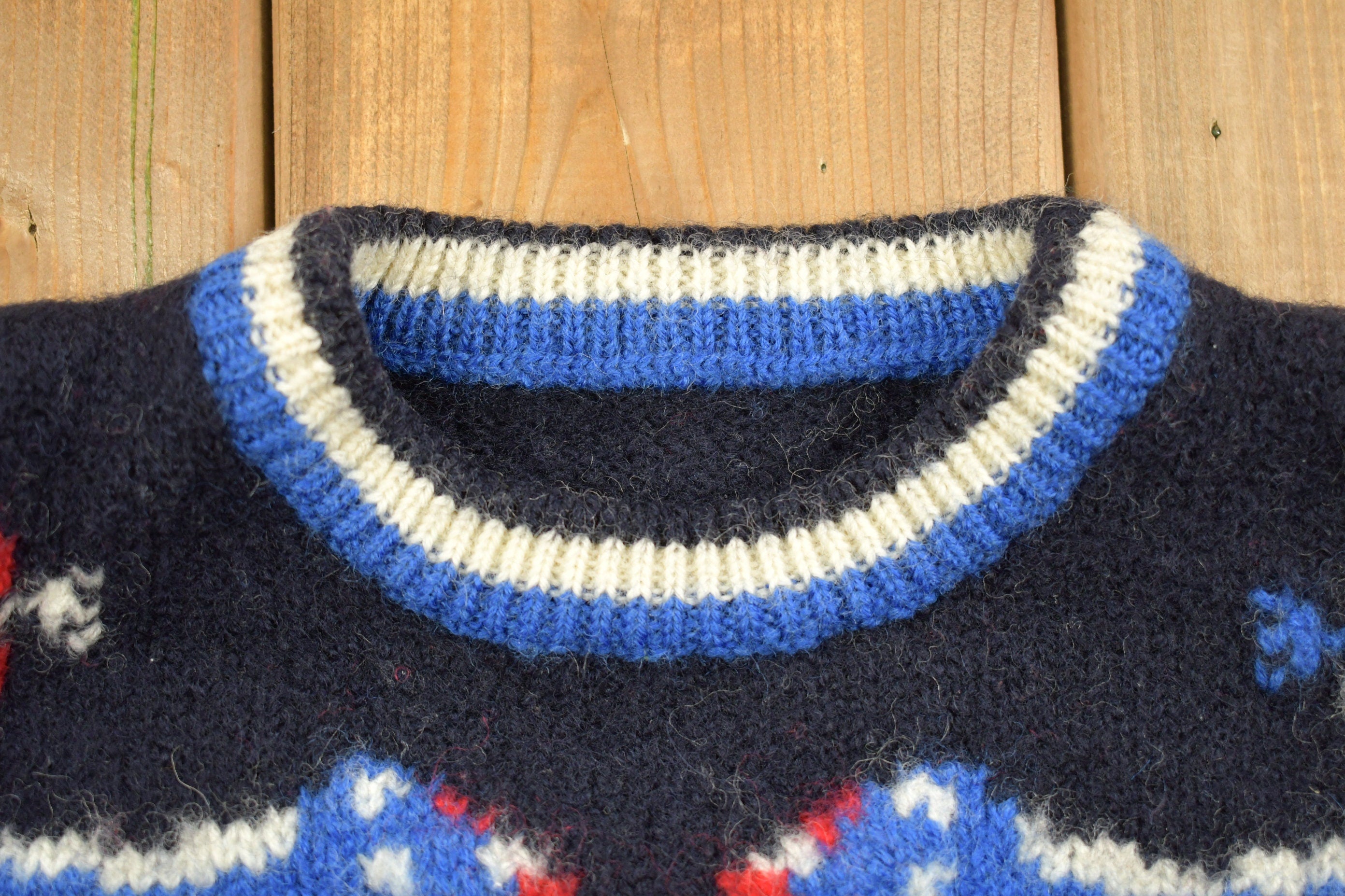 Vintage 1990s Youth Knitted Crewneck Sweater