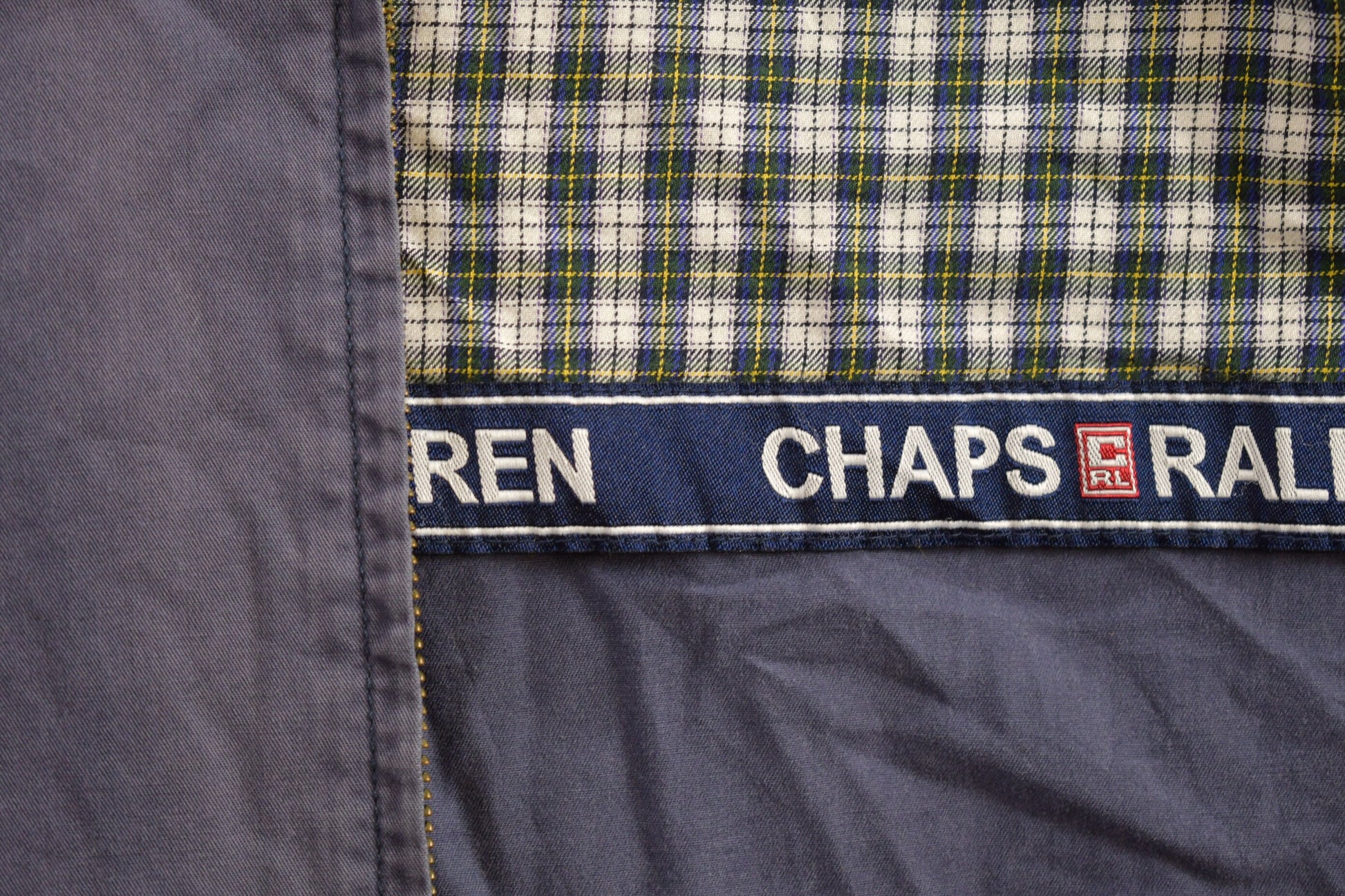 Vintage 1990s Chaps Ralph Lauren Harrington Windbreaker Jacket / Embroidered / Vintage Polo / Streetwear / Light Jacket